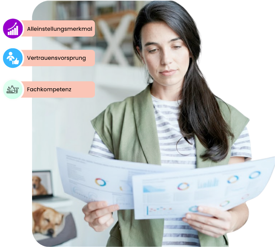 Alleinstellungsmerkmal-Horizontal Onlinekurs Laborblick Alleinstellungsmerkmal